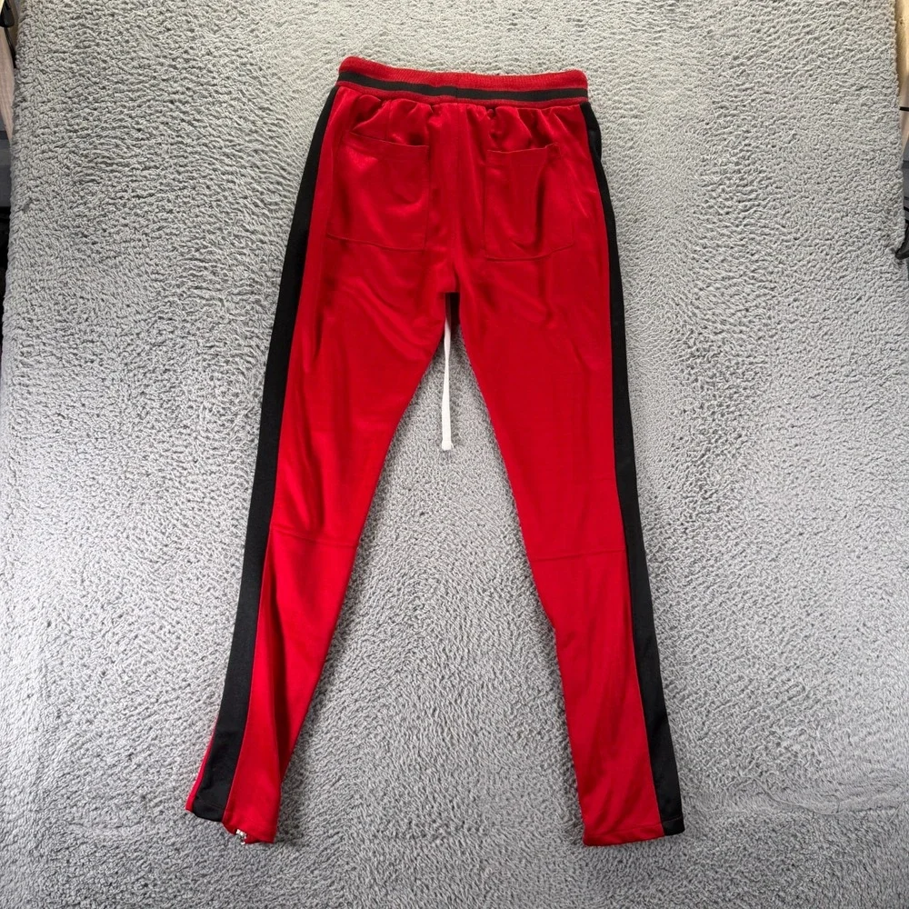Mnml Pant Mens S Red Cotton Track Tapered Running Activewear Performance Workout